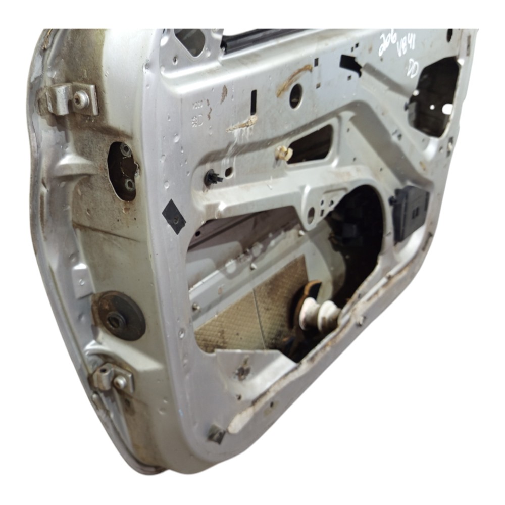 Porta Dianteira Direita Peugeot 206 2001 2002 A 2010 Prata Dianteira Direita Prateado 7