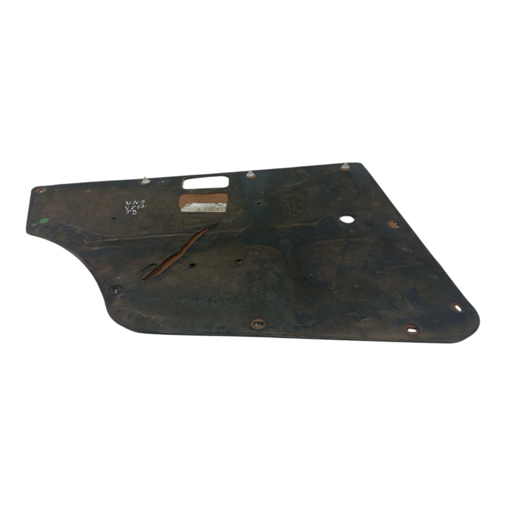 Forro De Porta Traseira Direita Fiat Uno Mille Way Ano 2010  Preto/cinza 6
