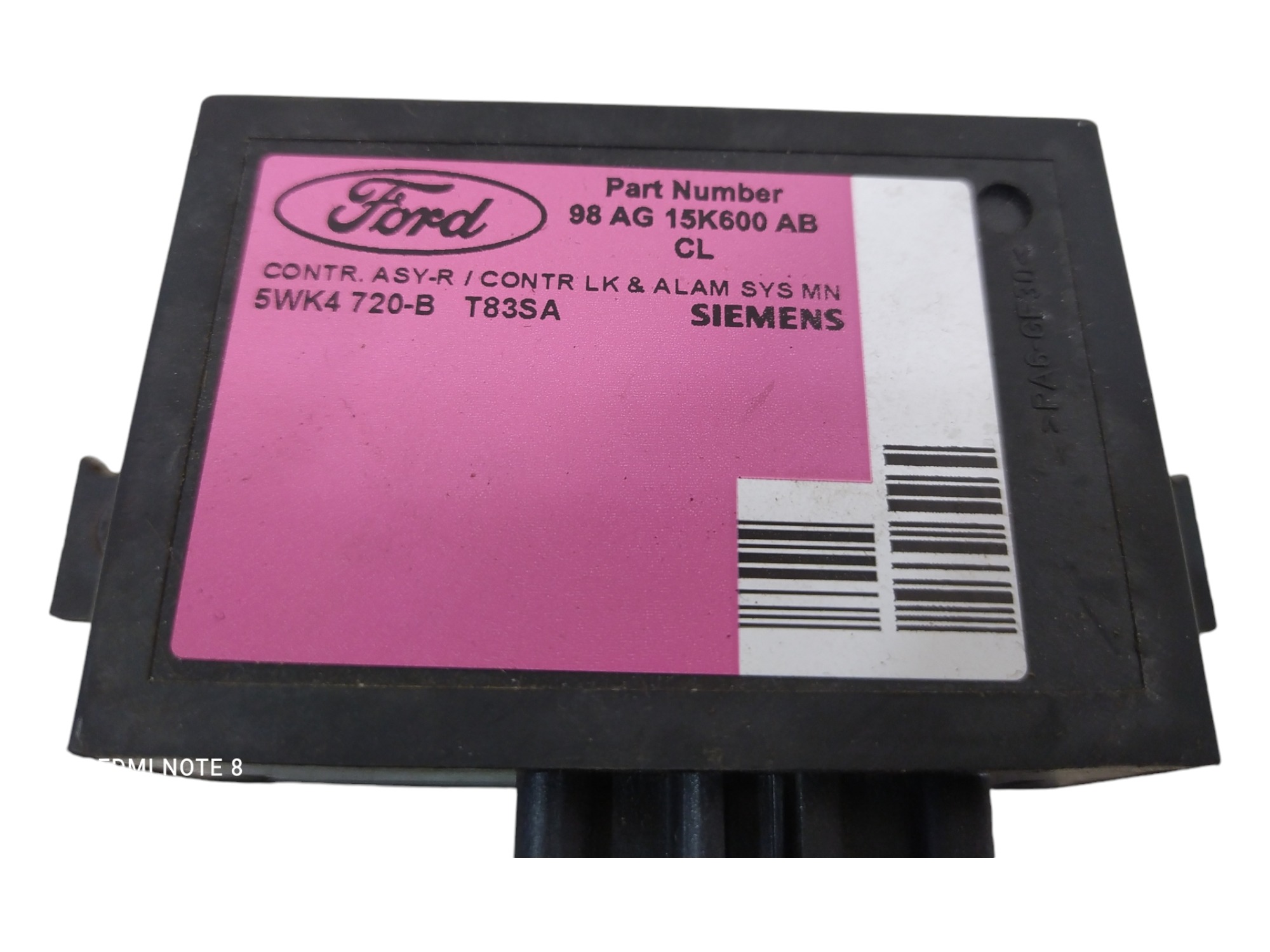 Módulo Central Alarme Ford Focus 2001 2002 A 2008 5wk4720b 6