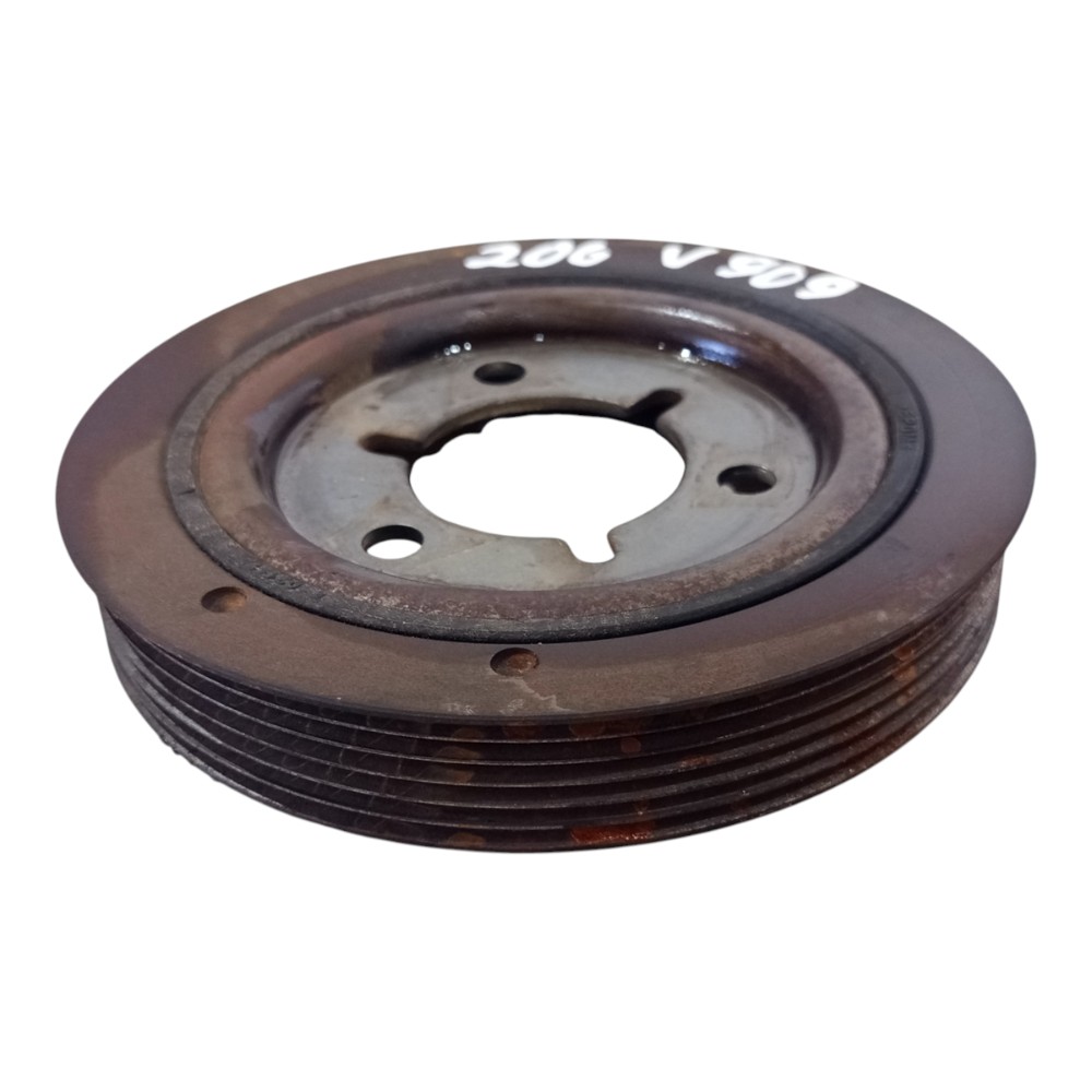 Polia Virabrequim Pegeout 206 1.4 8v Flex 2007 2008 A 2012 7