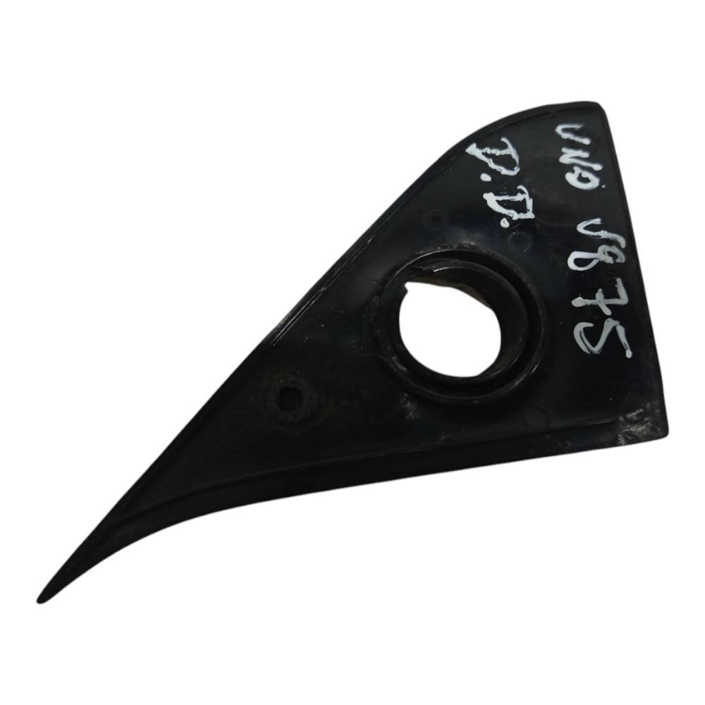 Moldura Interna Retrovisor Direit Fiat Uno 1991 1992 A 2000 Preto 5