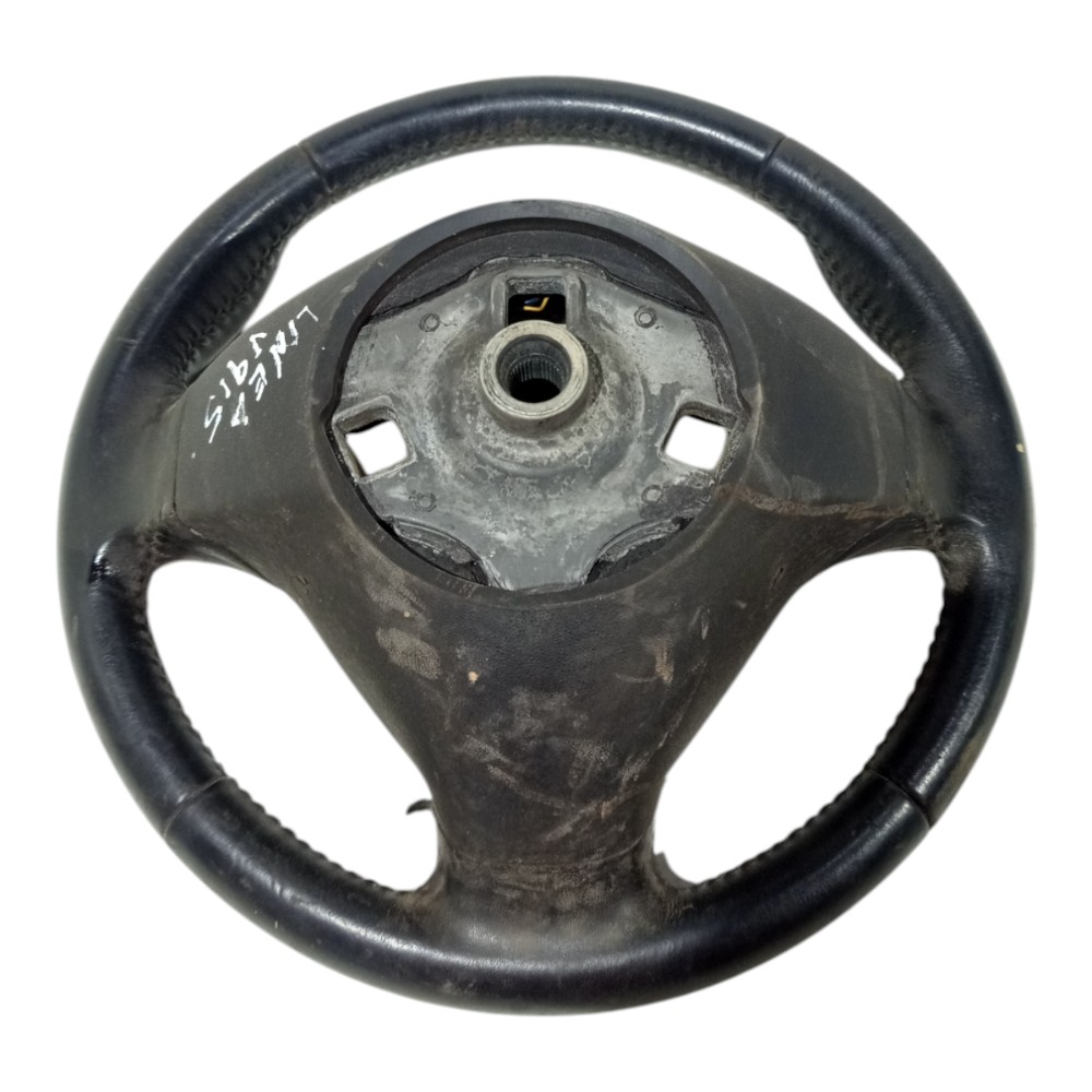 Volante Com Comandos Fiat Linea 2004 2005 A 2010 Detalhes Preto 8
