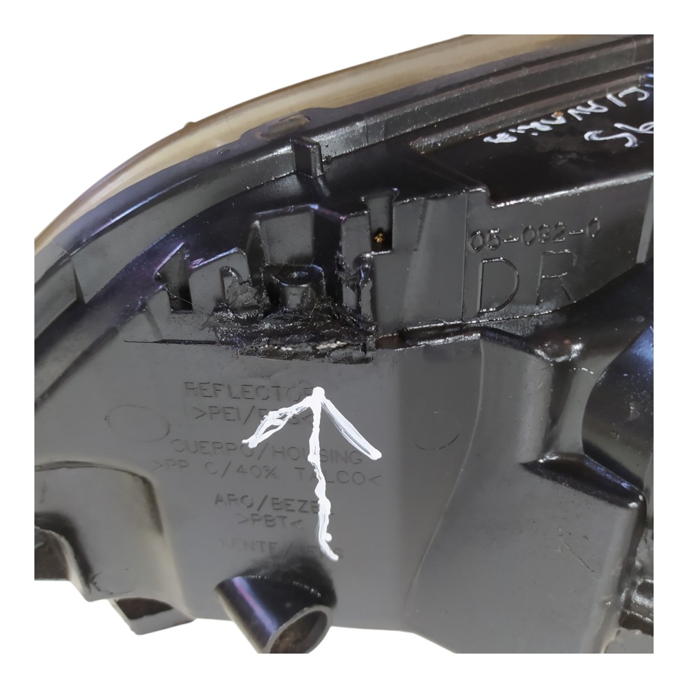 Farol Dianteiro Direito Citroen C4 2007 A 2013 C/ Avaria 8