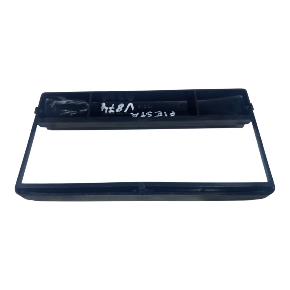 Moldura Painel Radio Som Preto Ford Fiesta 1996 1997 A 2002 Preto 7