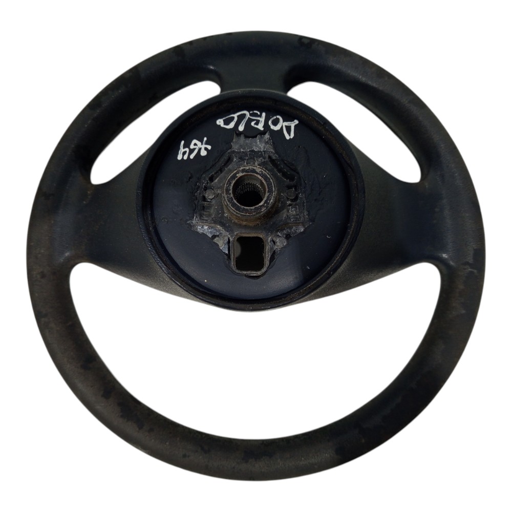 Volante Direção Fiat Doblo Ano 2003 2004 05 A 2014 735370134 Preto 4