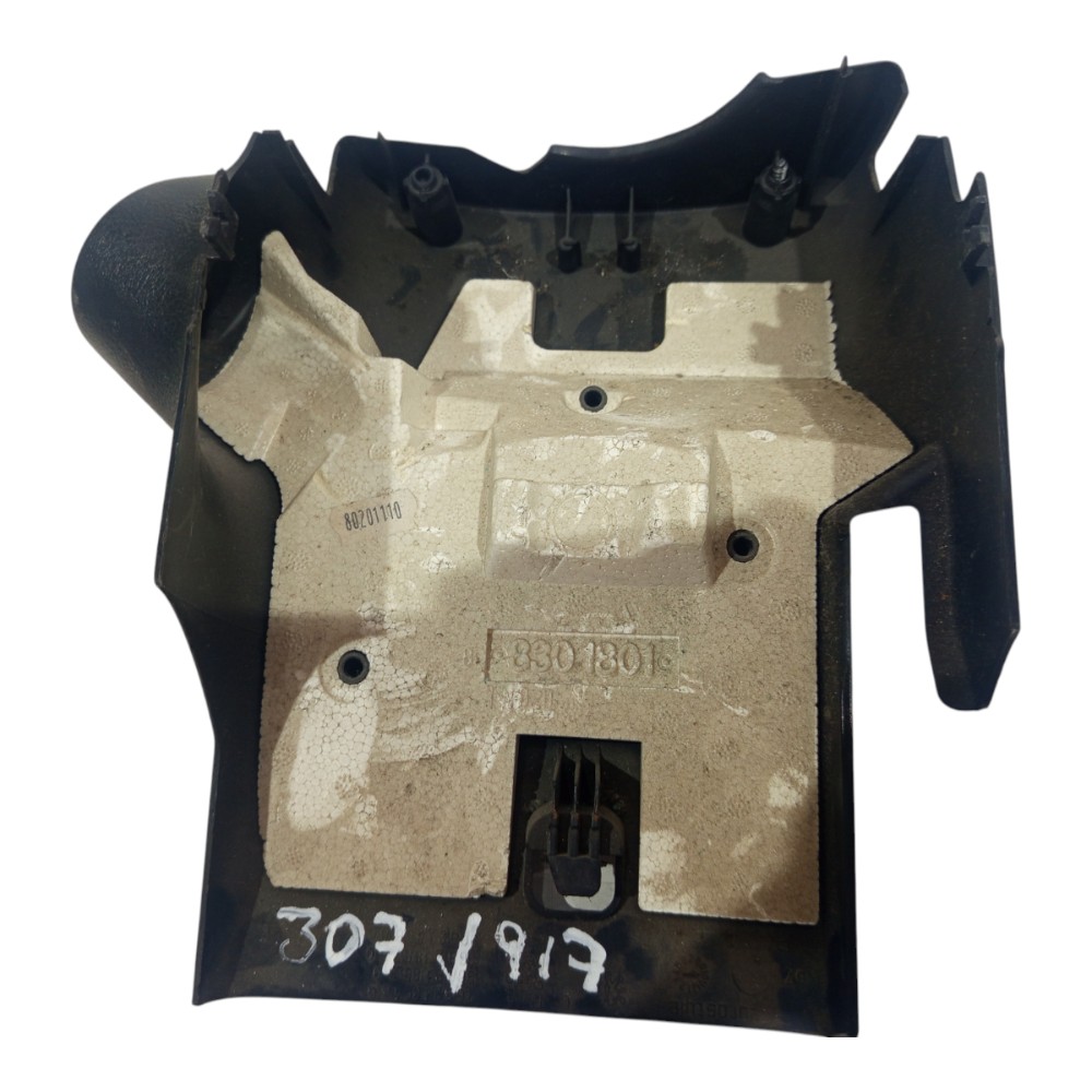 Moldura Inferior Chave Seta Direção Peugeot 307 2007 A 2013 Preto 8