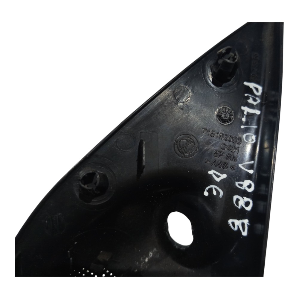 Acabamento Interno Retrovisor Fiat Palio 1996 A 2002 Preto 4