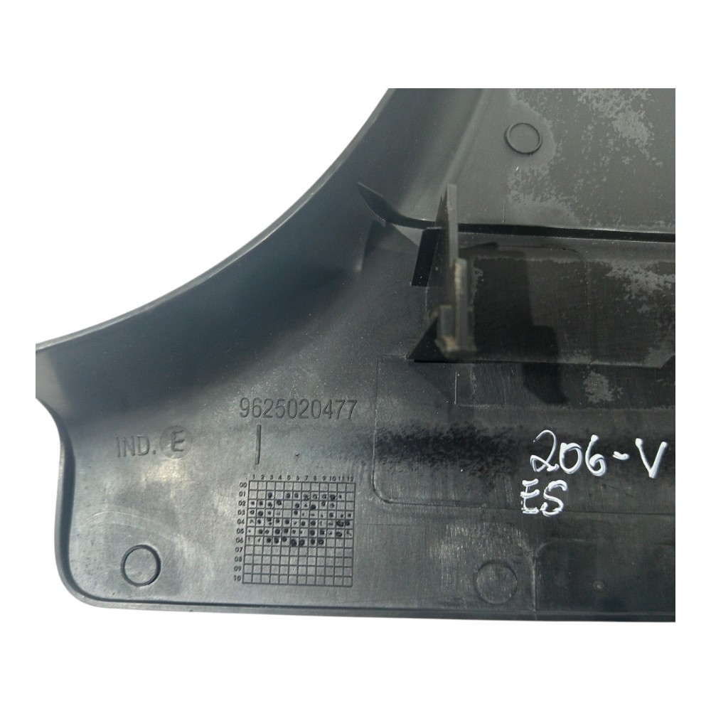 Acabamento Interno Coluna Moldura 206 Peugeot 2006 2007 2008 Preto 5