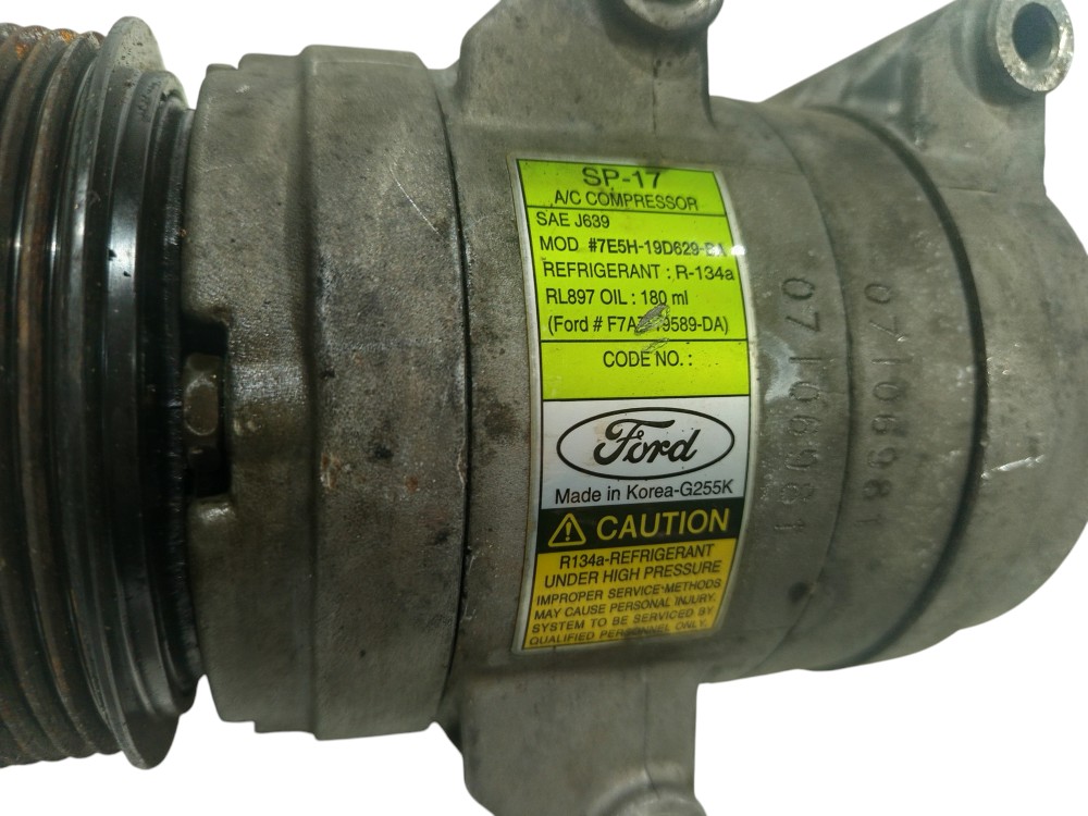 Compressor Ar Ford Fusion 2.3 16v 2006 07 A 2009 7e5h19d629 4