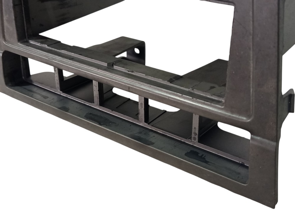Moldura Painel Central Radio Volkswagen Voyage 2008 A 2012 Preto 4