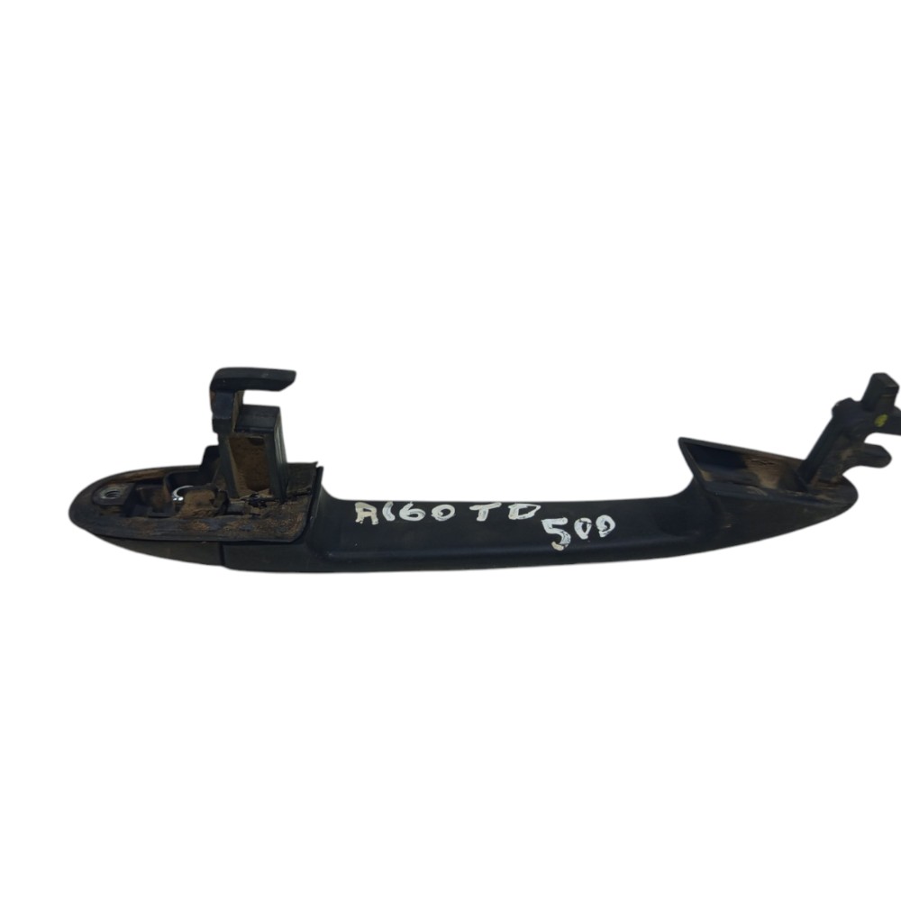 Puxador Maçaneta Externa Mercedes Classe A160 1999 A 2005  Preto Com Faixa Cromada 4