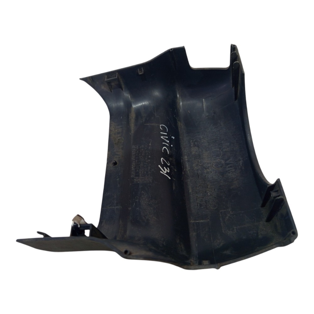Moldura Superior Chave Seta Direção Honda Civic 1997 A 2000 Preto 5