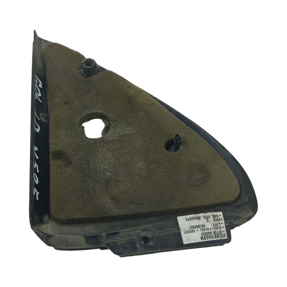 Moldura Interna Retrovisor Direito Vw Gol G2 1995 A 2005 Preto 5