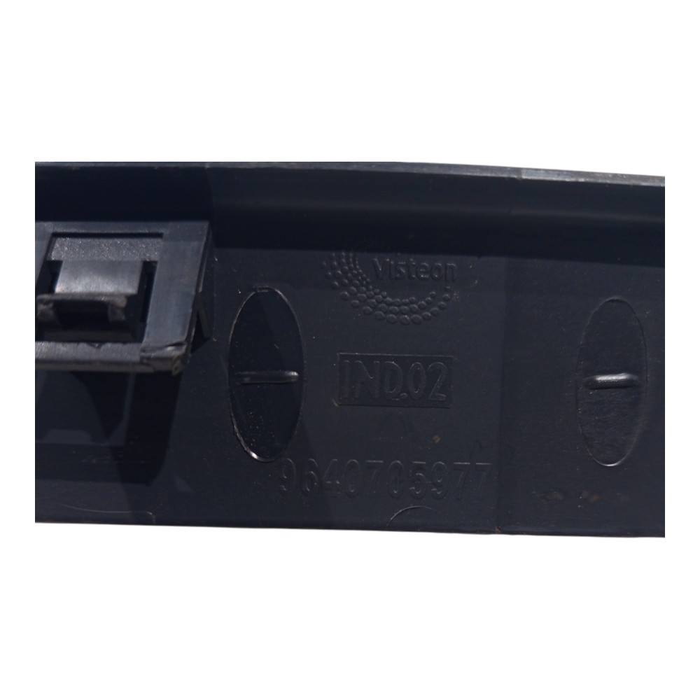 Moldura Painel Acabamento Instrumento Citroen C3 2010 A 2012 Preto 1