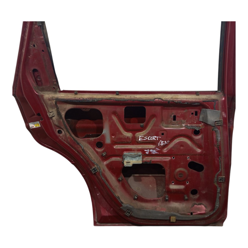 Porta Vermelha Traseira Esquerda Ford Escort 1997 98 A 2002 Traseira Esquerdo Vermelho 3
