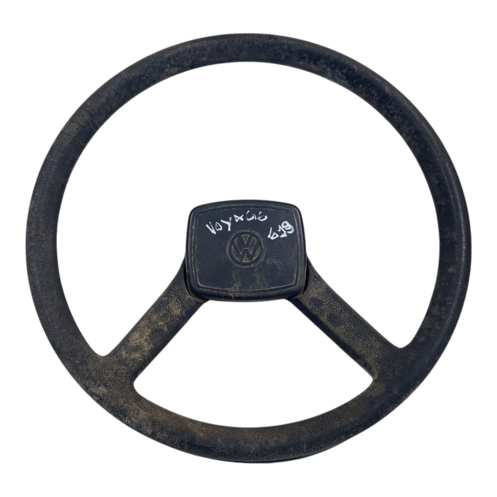 Volante Direção Vw Voyage Gol Saveiro Fusca 1982 1985 A 1989 Preto 1