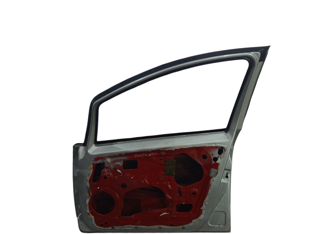 Porta Dianteira Direita Fiat Punto 2008 2009 2010 A 2012  Dianteira Direito Prateado 1