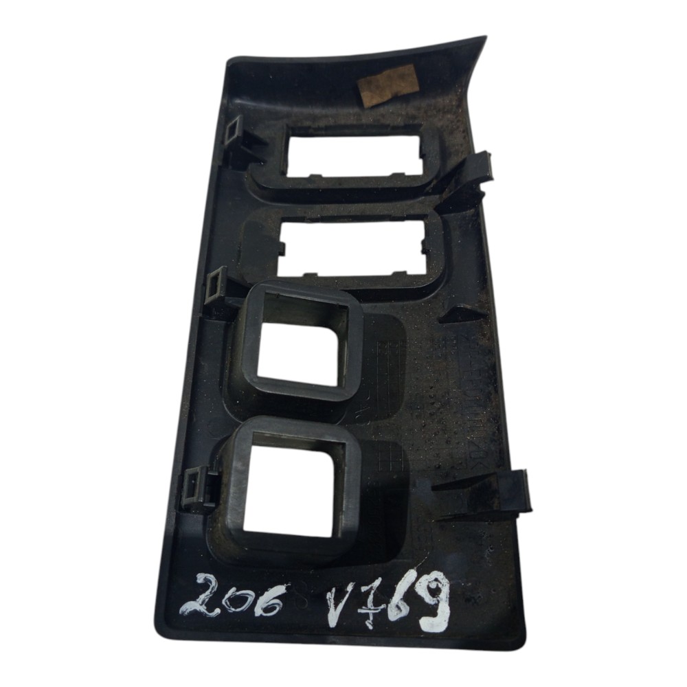 Acabamento Botão Peugeot 206 2001 2002 2003 2004 2005 A 2008 Preto 5