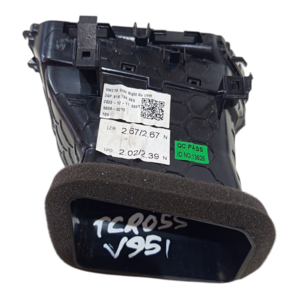 Difusor Saida Ar Esquedo Vw T-cross 2021 A 2024 4