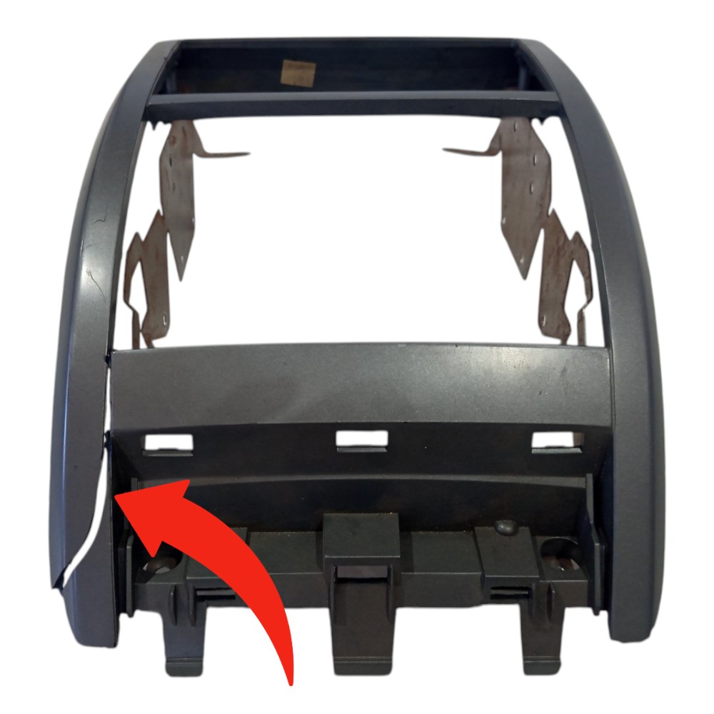 Moldura Multimídia Painel Nissan Sentra 2007 2008 A 2012 Cinza 1