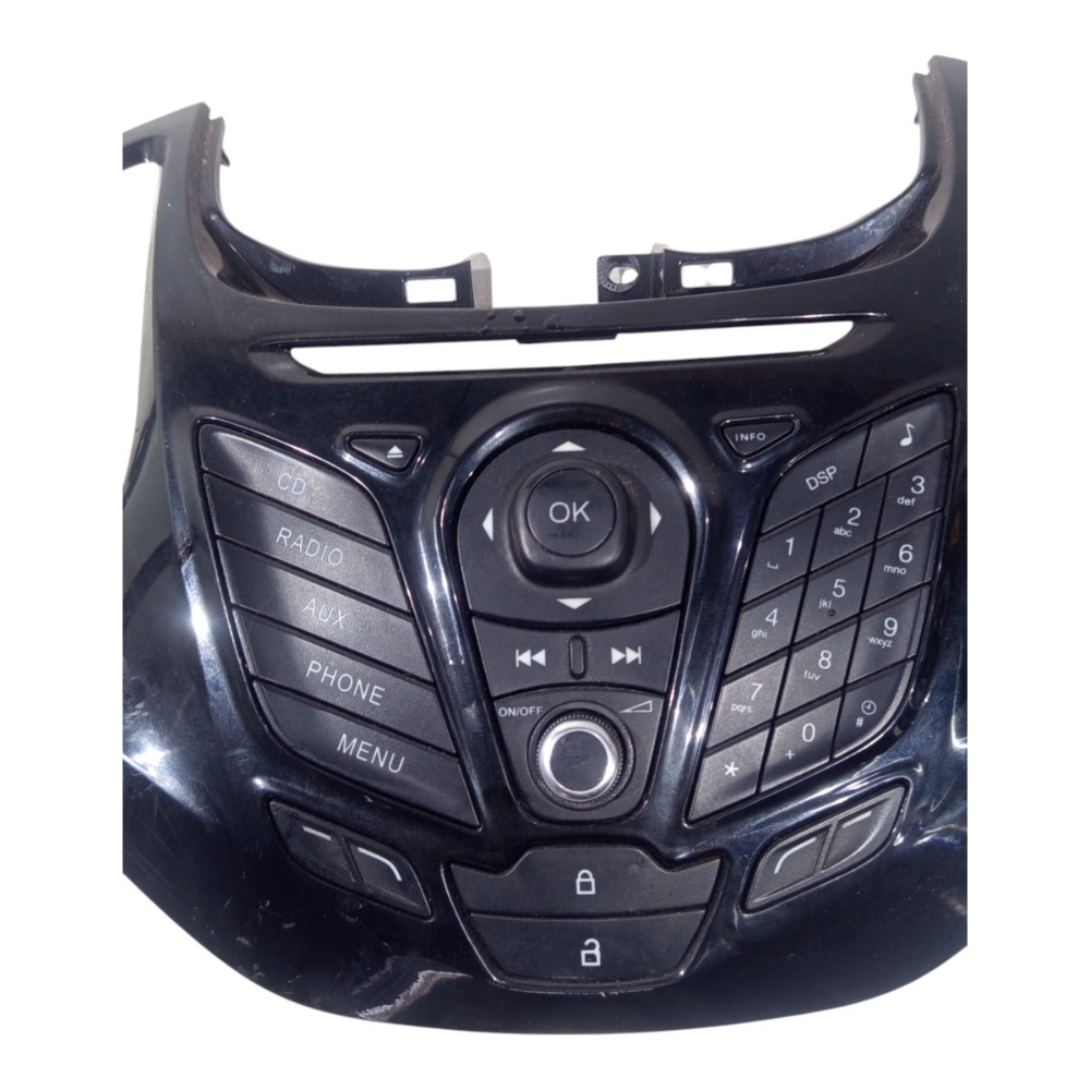 Moldura Comando Rádio Central Ford Ka Sedan 2014 A 2021 8