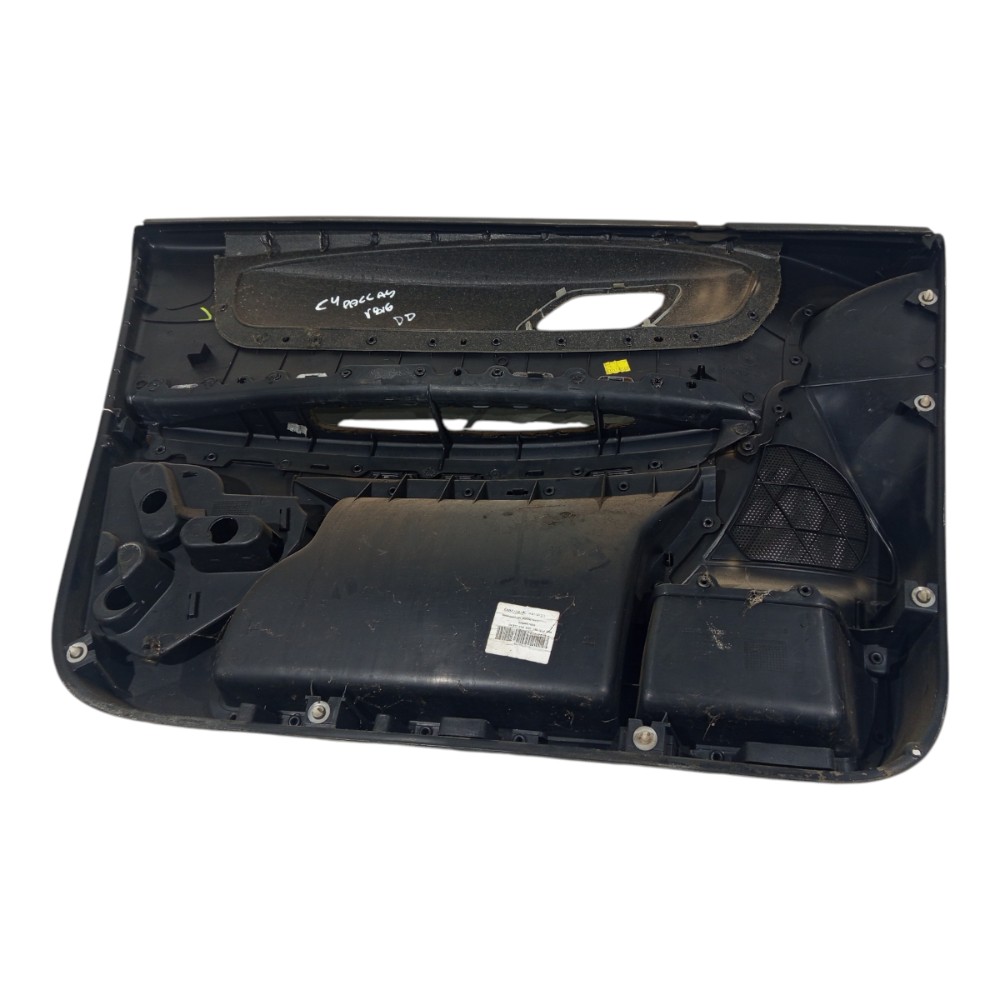 Forro Porta Dianteiro Direito Citroen C4 Pallas 2007 A 2013 Preto 2