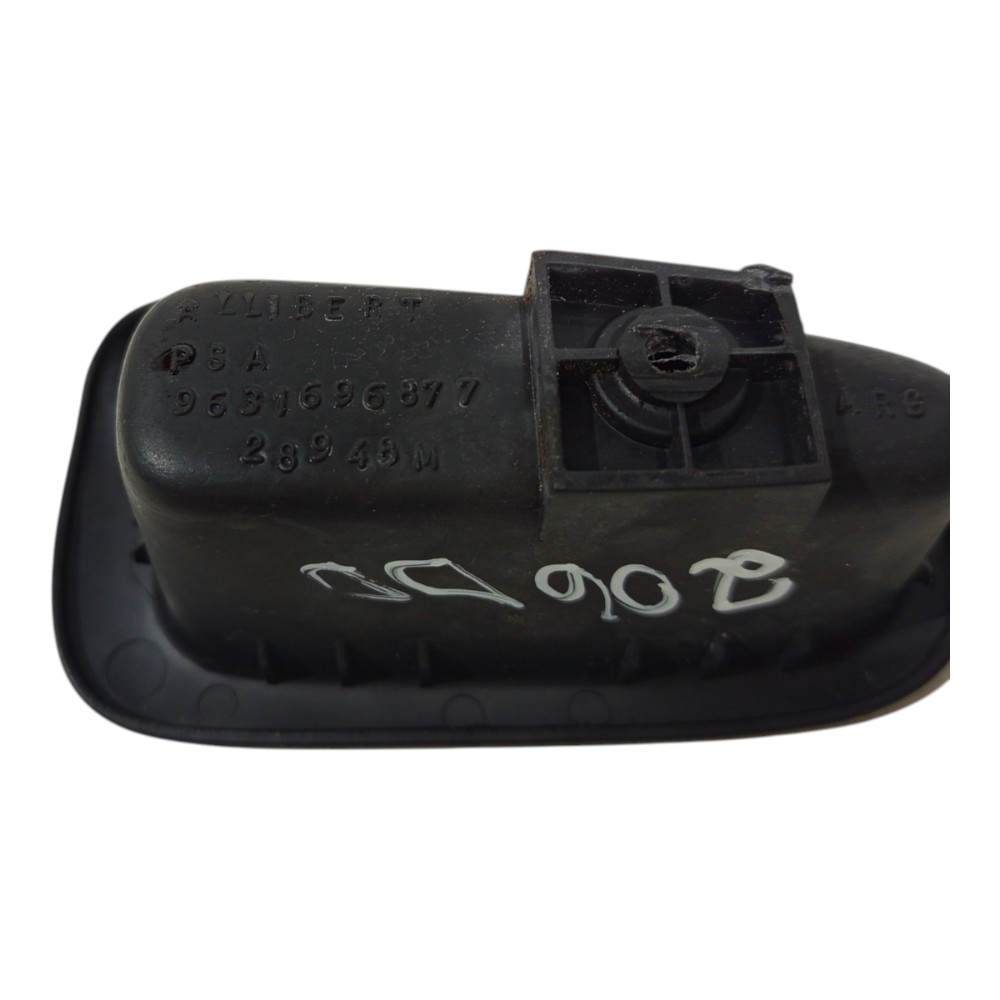Puxador Porta Moldura Esquerdo Trase Peugeot 206 2001 A 2010 Preto 9