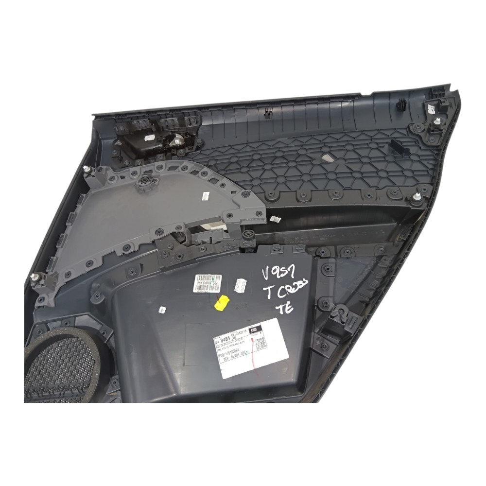 Forro porta traseira esquerda vw t-cross tsi 2019 a 2025 3
