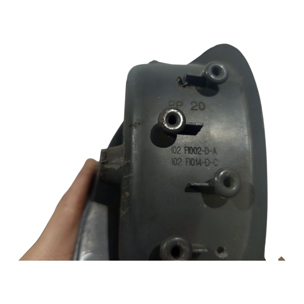 Puxador Porta Dianteira Ford Fiesta Ka 1996 A 2002 Cinza 7
