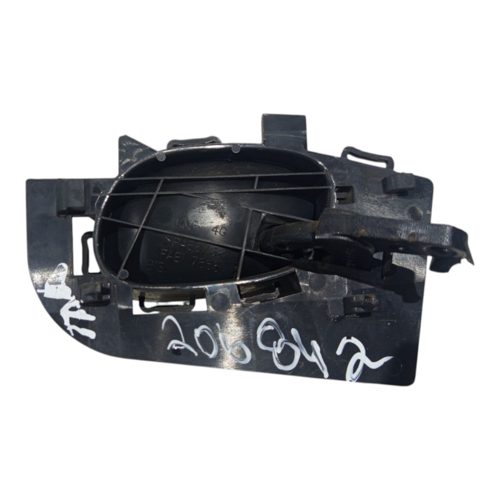 Maçaneta Interna Esquerdo Puxador Peugeot 206 2001 02 A 2012 Preto Dianteira 2