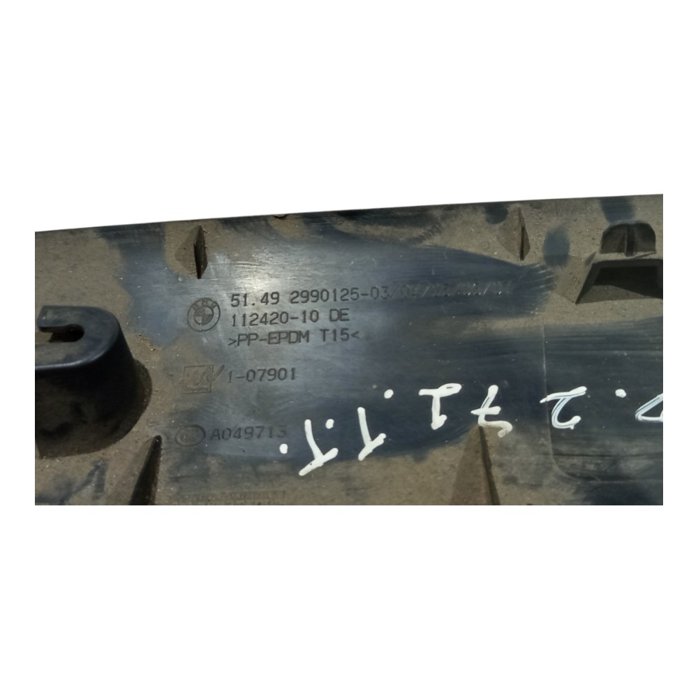 Acabamento Soleira Porta Malas Bmw X1 2011 2012 2013 A 2015 Preto 4