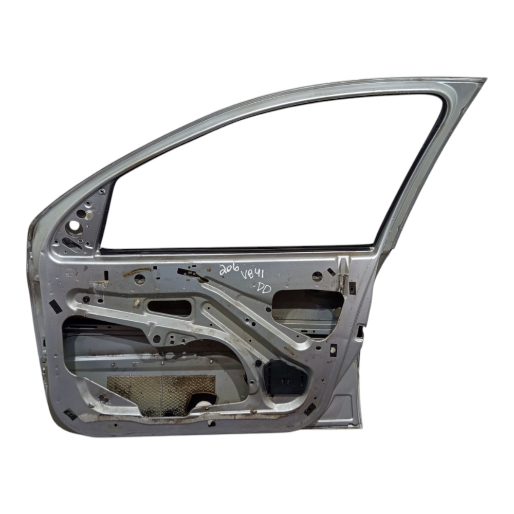 Porta Dianteira Direita Peugeot 206 2001 2002 A 2010 Prata Dianteira Direita Prateado 6