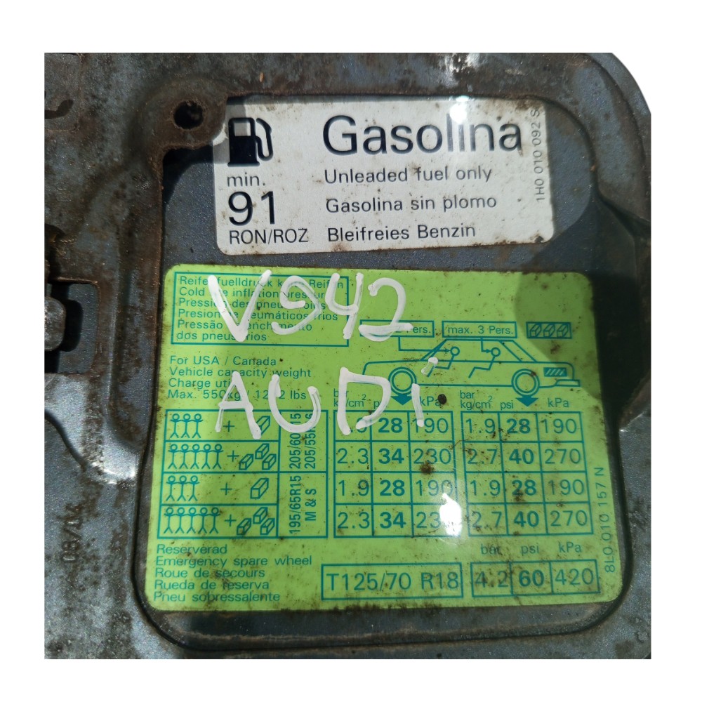 Portinhola Tampa Tanque Combustível Audi A3 2000 A 2006 4