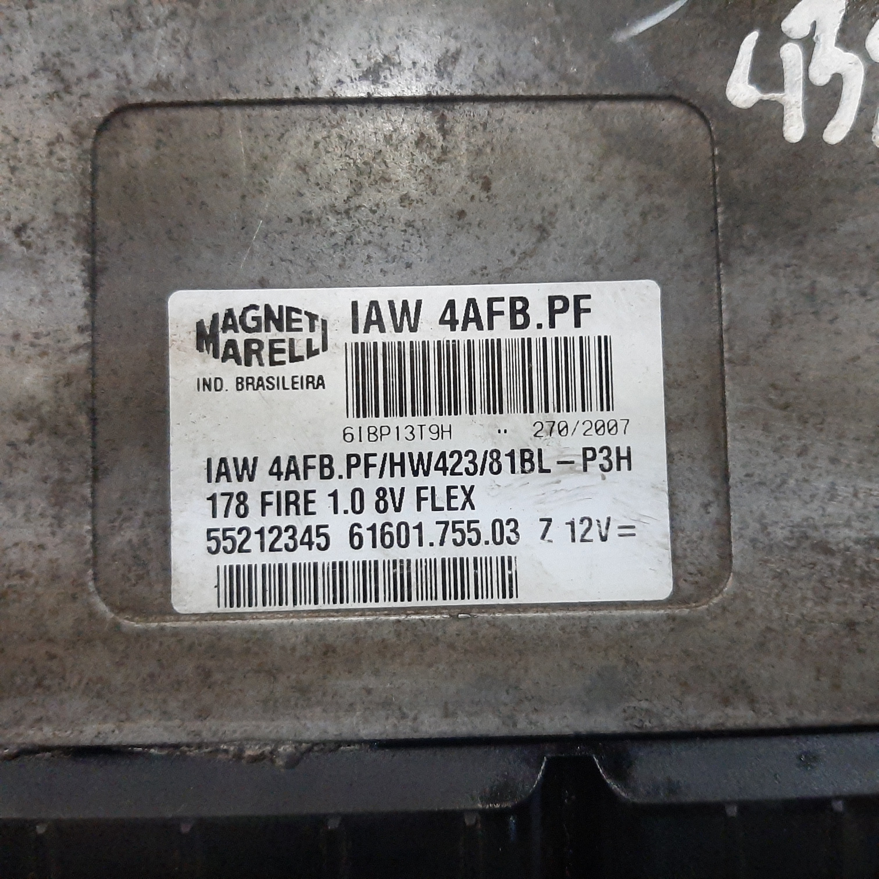 Módulo Injeção Fiat Siena Palio 1.0 8v Flex 2004 A 2008 Bloq 7