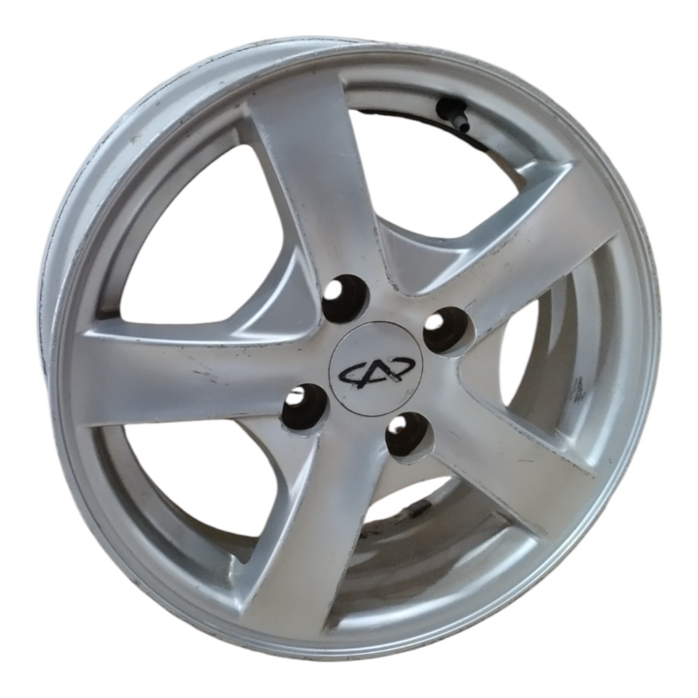Roda Avulsa Aro 14 Chery S18 Original Para Recuperar 4×100 Prata