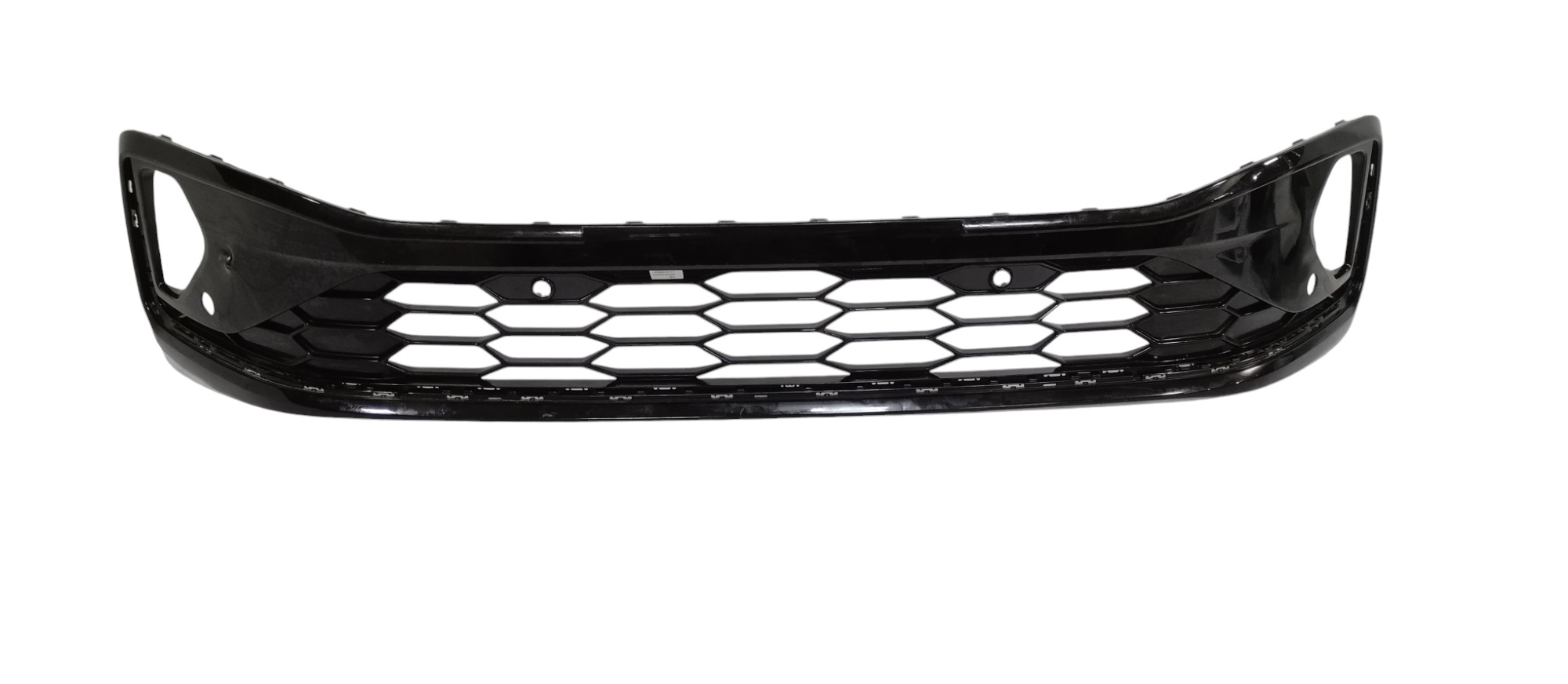 Grade Inferior Parachoque Diant Vw Virtus 2024 P/ Recuperar Preto Brilhante 2