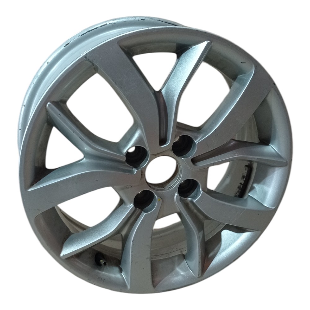 Roda Avulsa Aro 15 Renault Sandero Furação 4×100 P Recuperar Prata