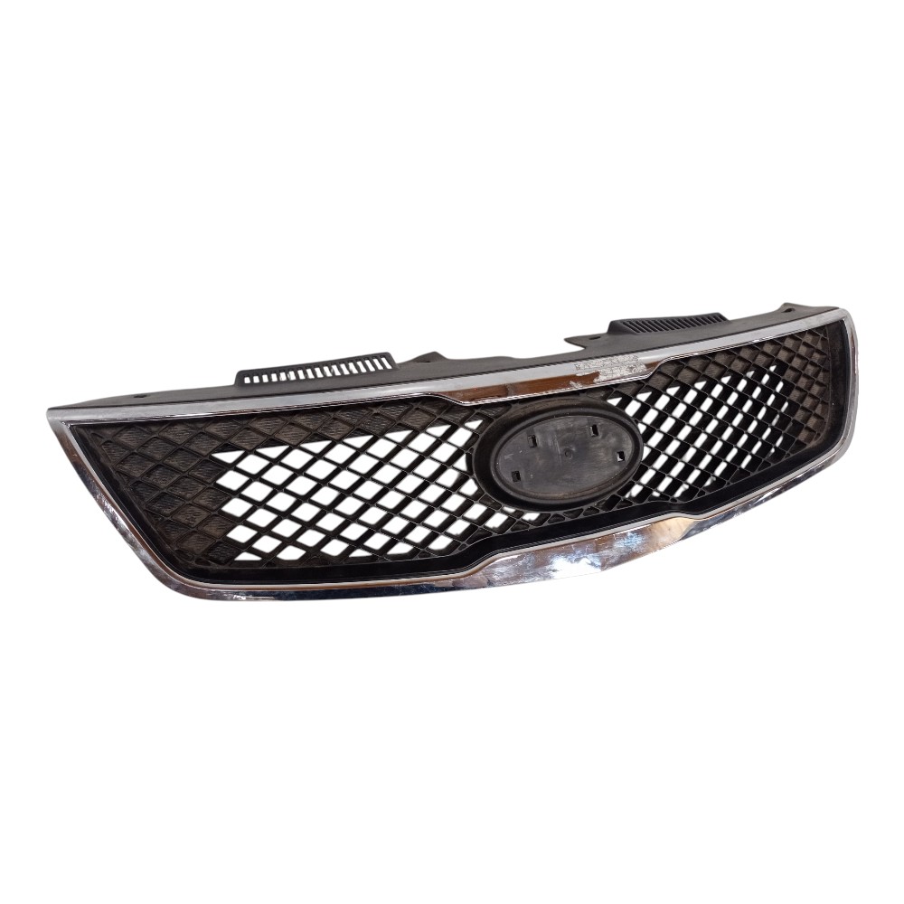 Grade Dianteira Superior Kia Cerato 2009 A 2013 Preto Cromado 1