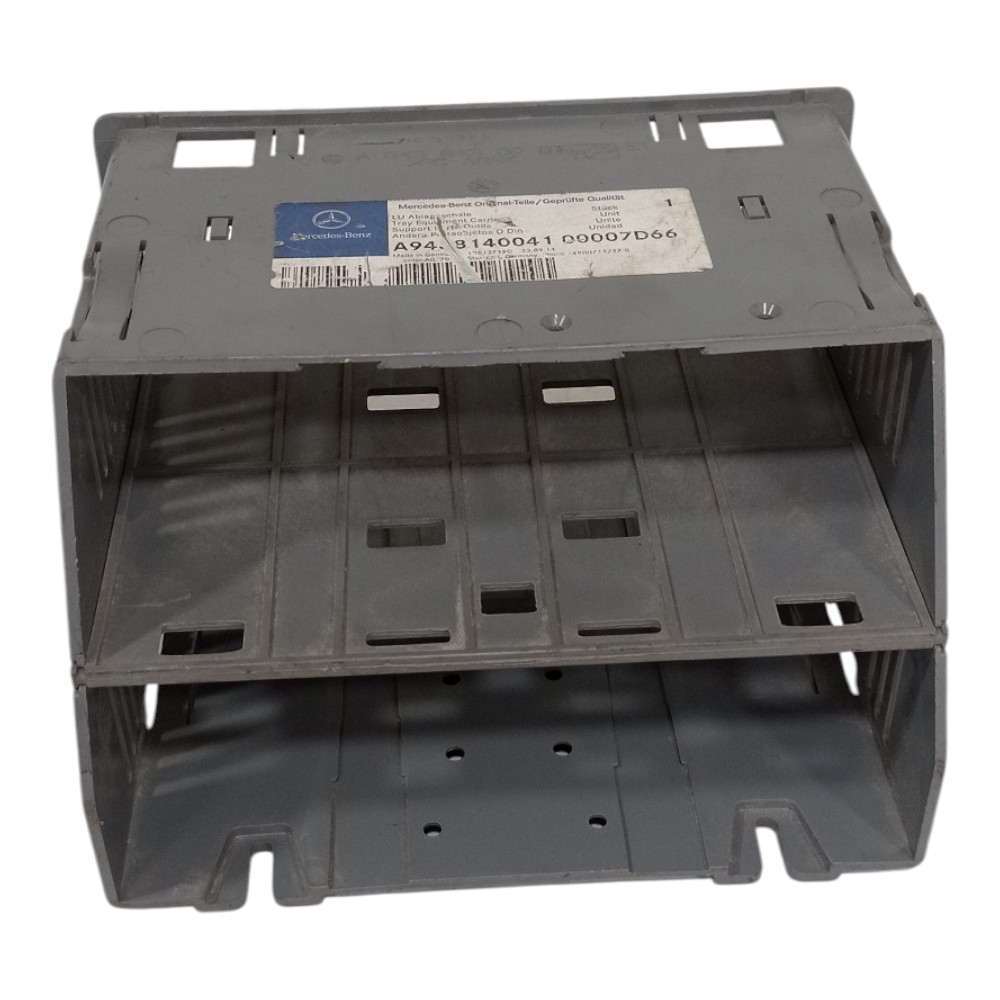 Moldura Rádio Mercedes Benz Atego Original Cinza Cinza 3
