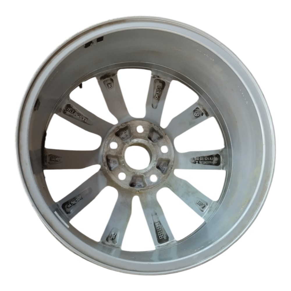 Roda Avulsa Original Aro 17 Vw Tiguan Tsi 5×112 Prata 3