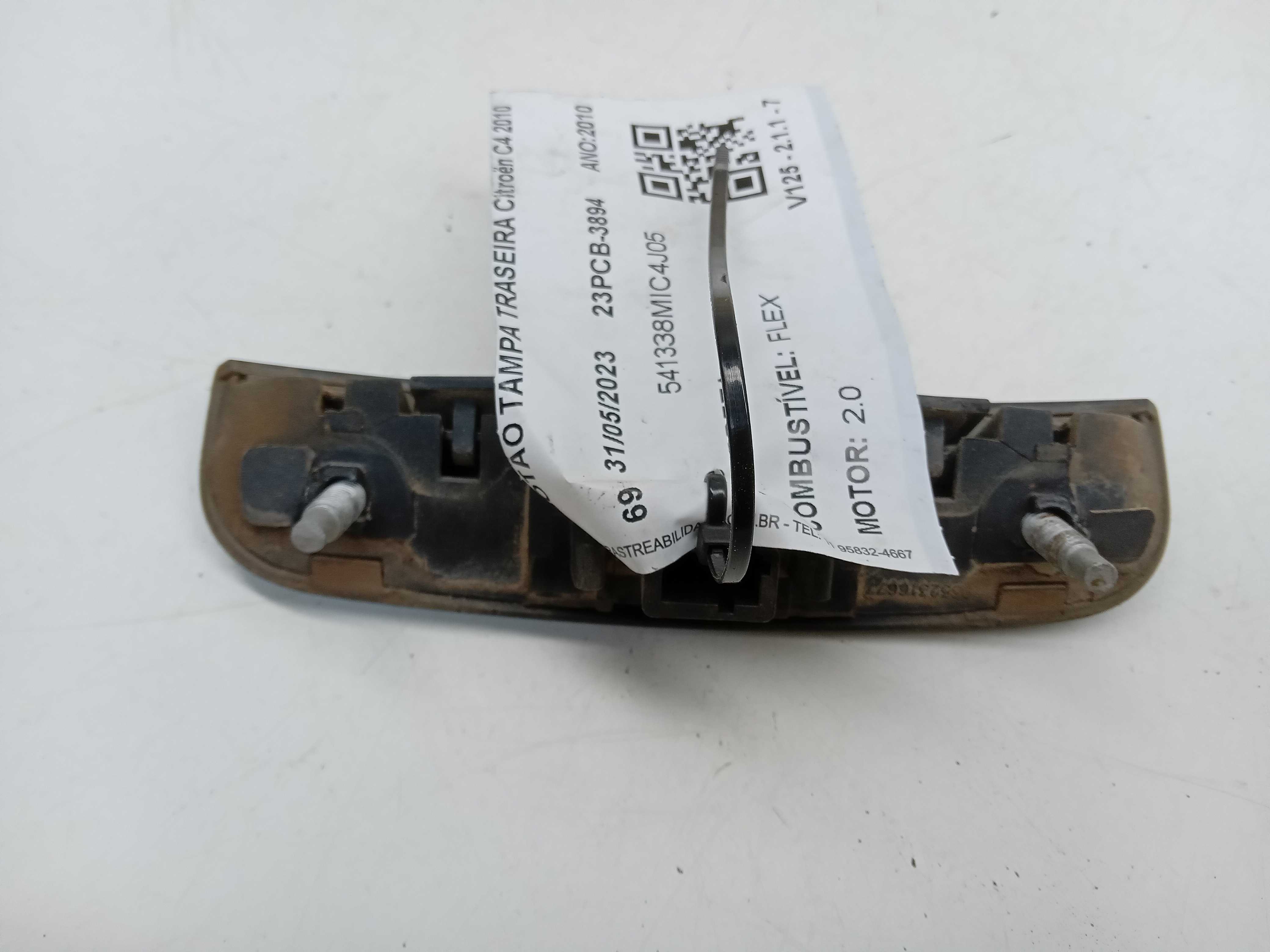 MAÇANETA EXTERNA TAMPA TRASEIRA CITROEN C4 2010 2