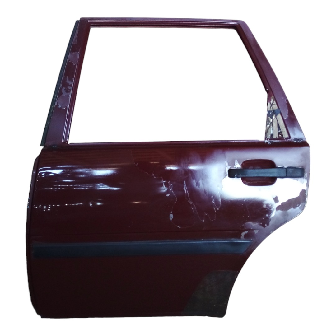 Porta Traseira Esquerda Volvo 460 1995 Para Recuperar  Traseira Esquerdo Vermelho 1