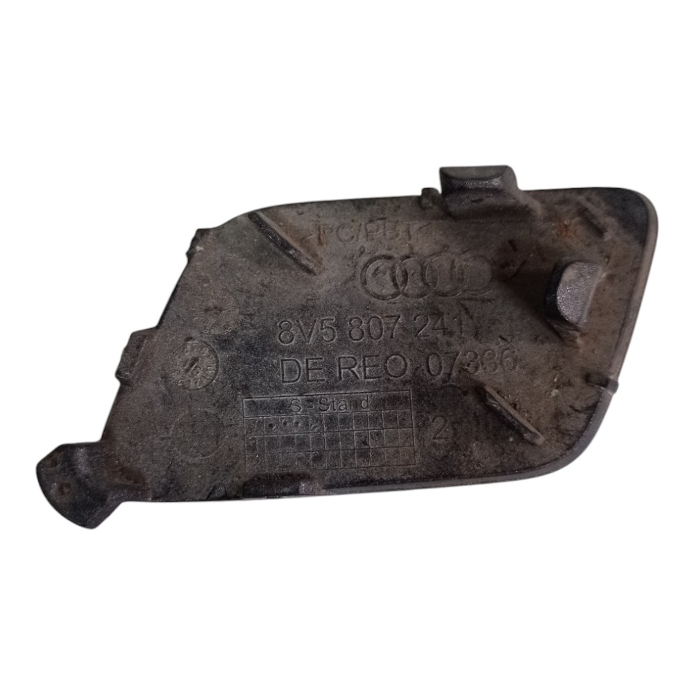 Tampa Reboque Parachoque Dianteiro Audi A3 2014 A 2016  Cinza 2