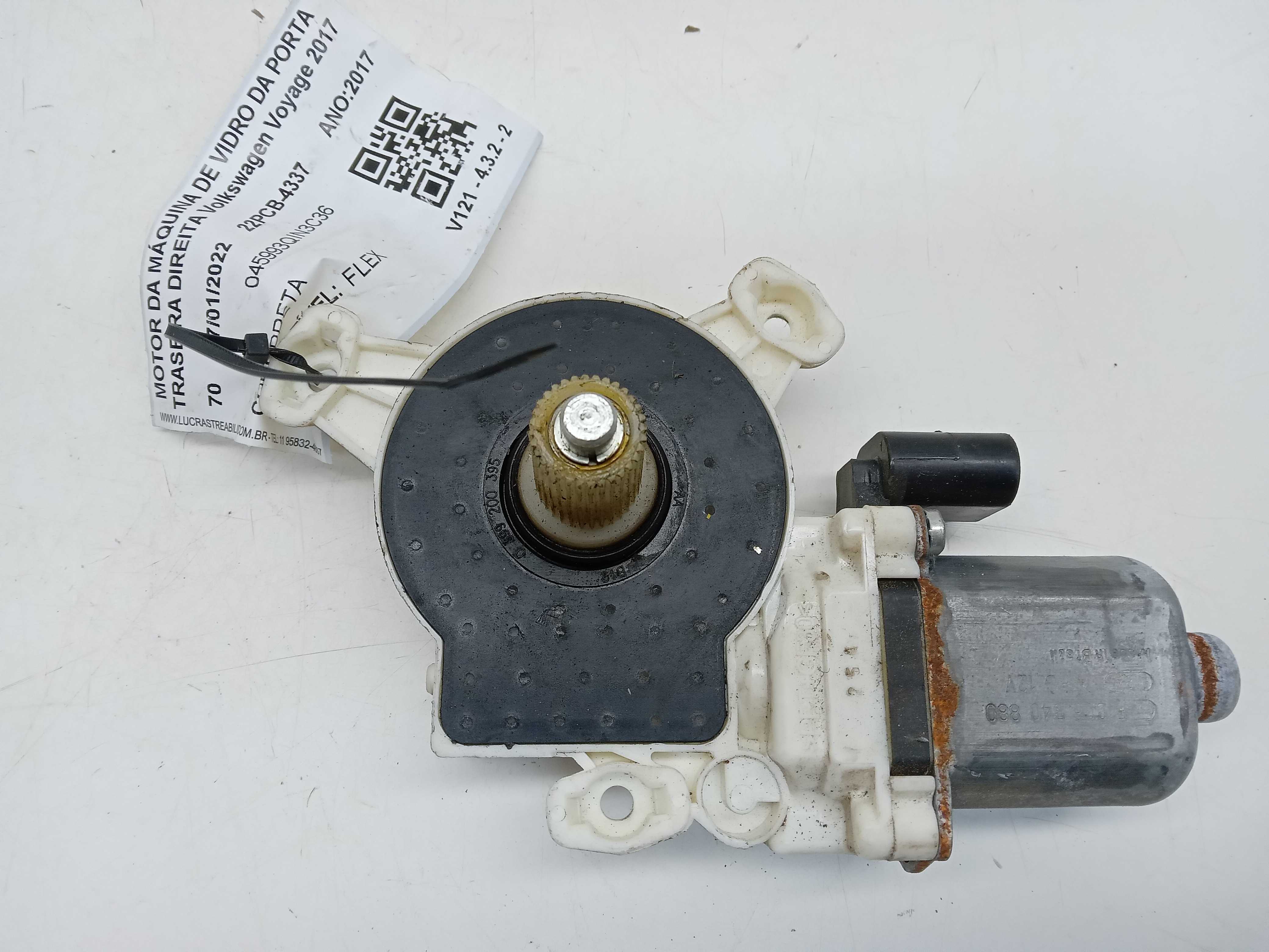 MOTOR MAQUINA VIDRO PORTA TRASEIRA LD  VW VOYAGE 2017 2