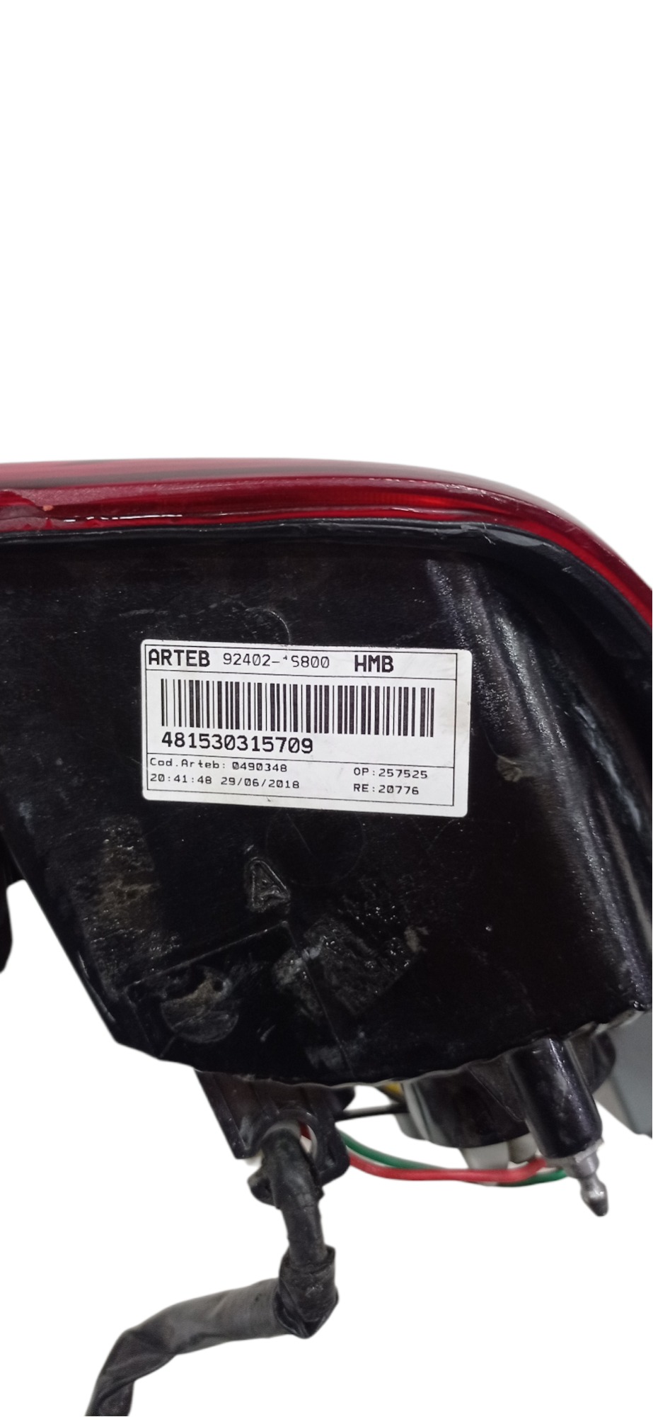 Lanterna Tras Direita Hyundai Hb20 Hatch Fumê Recuperada 7