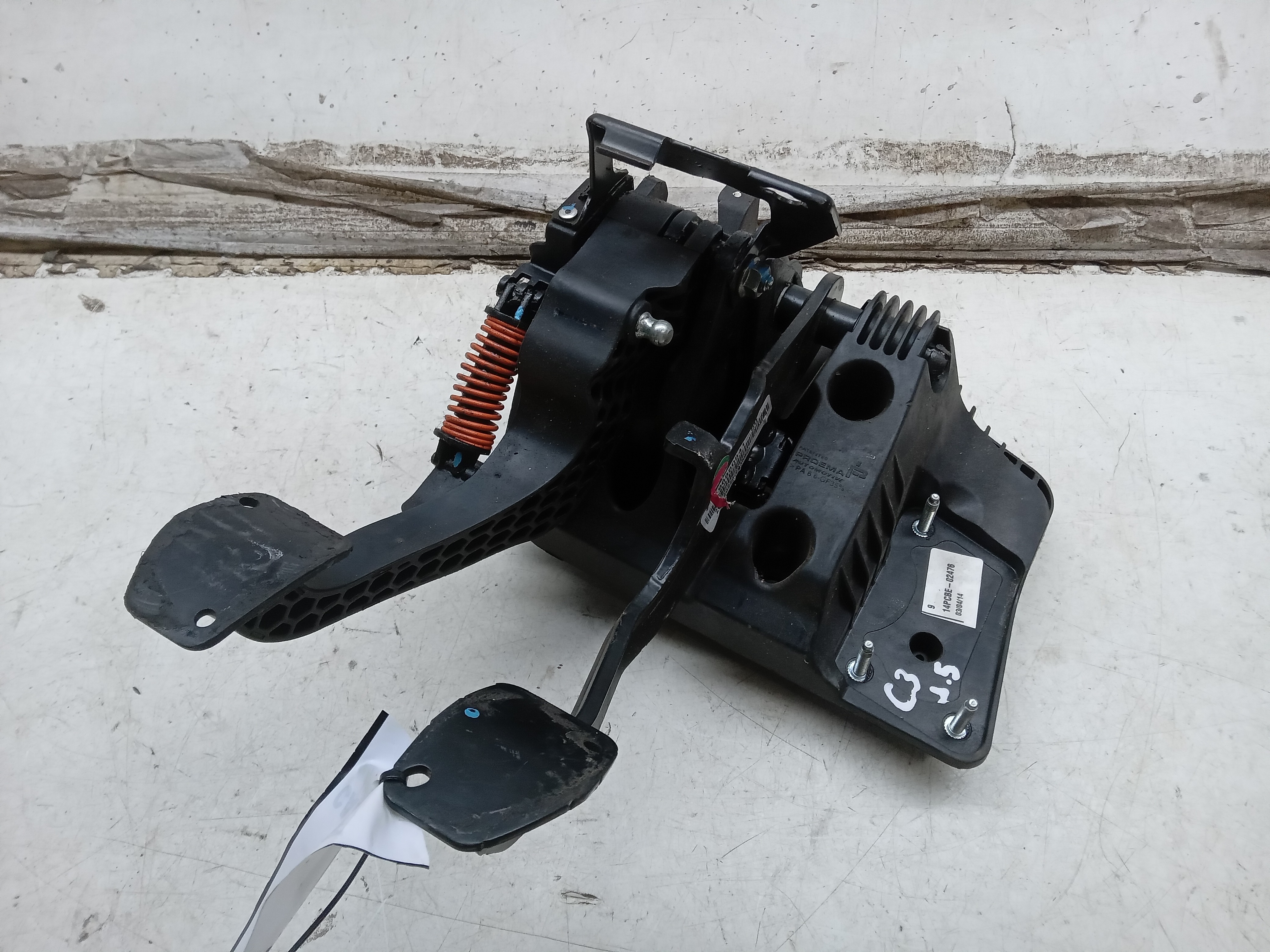 PEDALEIRA PEDAL FREIO E EMBREAGEM CITROEN C3 2012