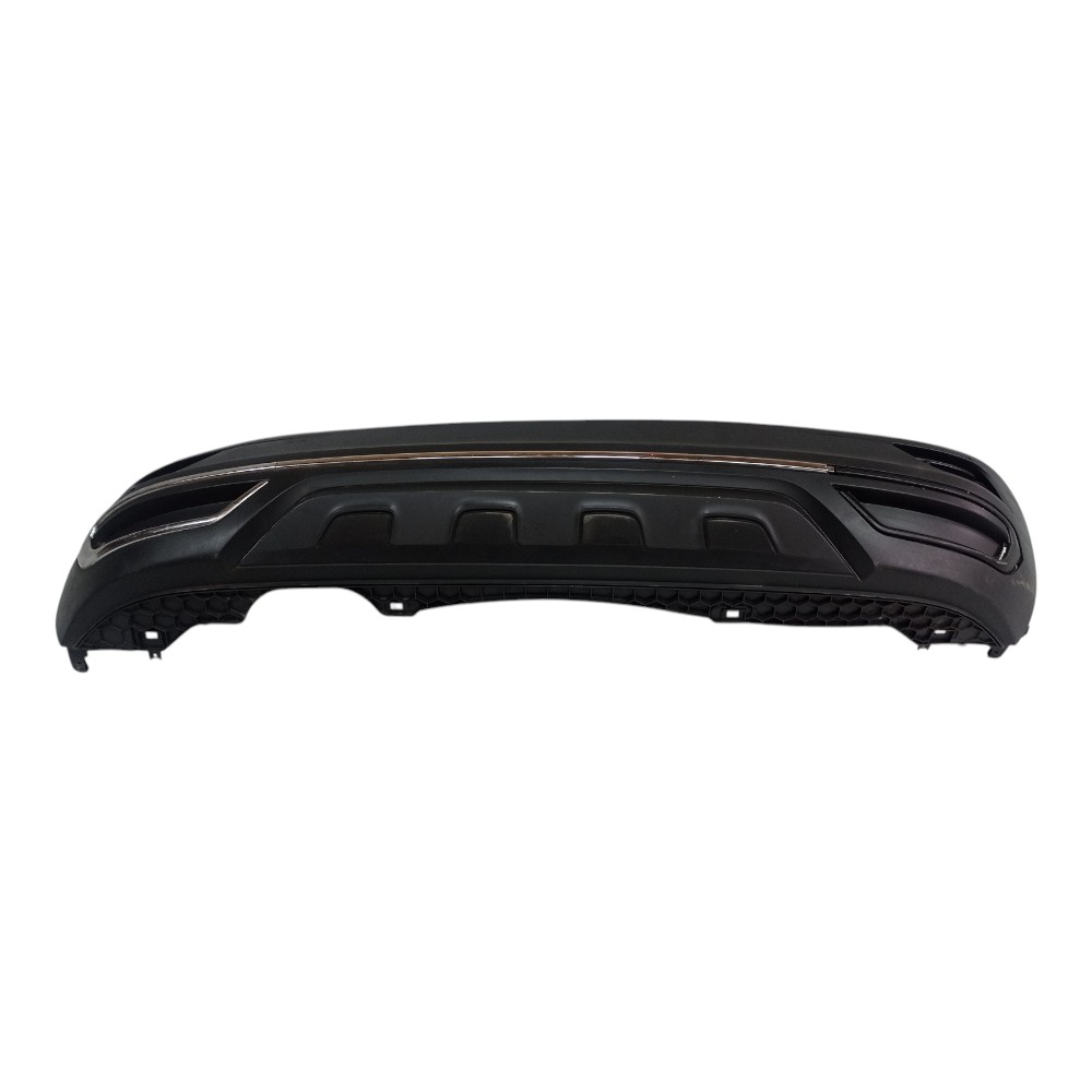 Saia Spoiler Parachoque Tras Vw Tcross 2021 P Friso Cromado Preto 2