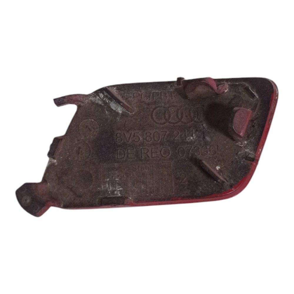 Tampa Reboque Parachoque Dianteiro Audi A3 2014 A 2016  Vermelho 3