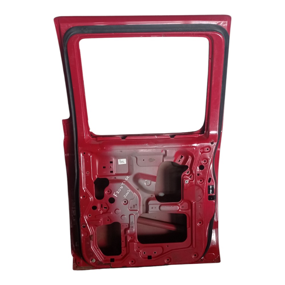 Porta Traseira Direita Nissan Frontier 2007 Com Detalhes  Traseira Direita Vermelho 4