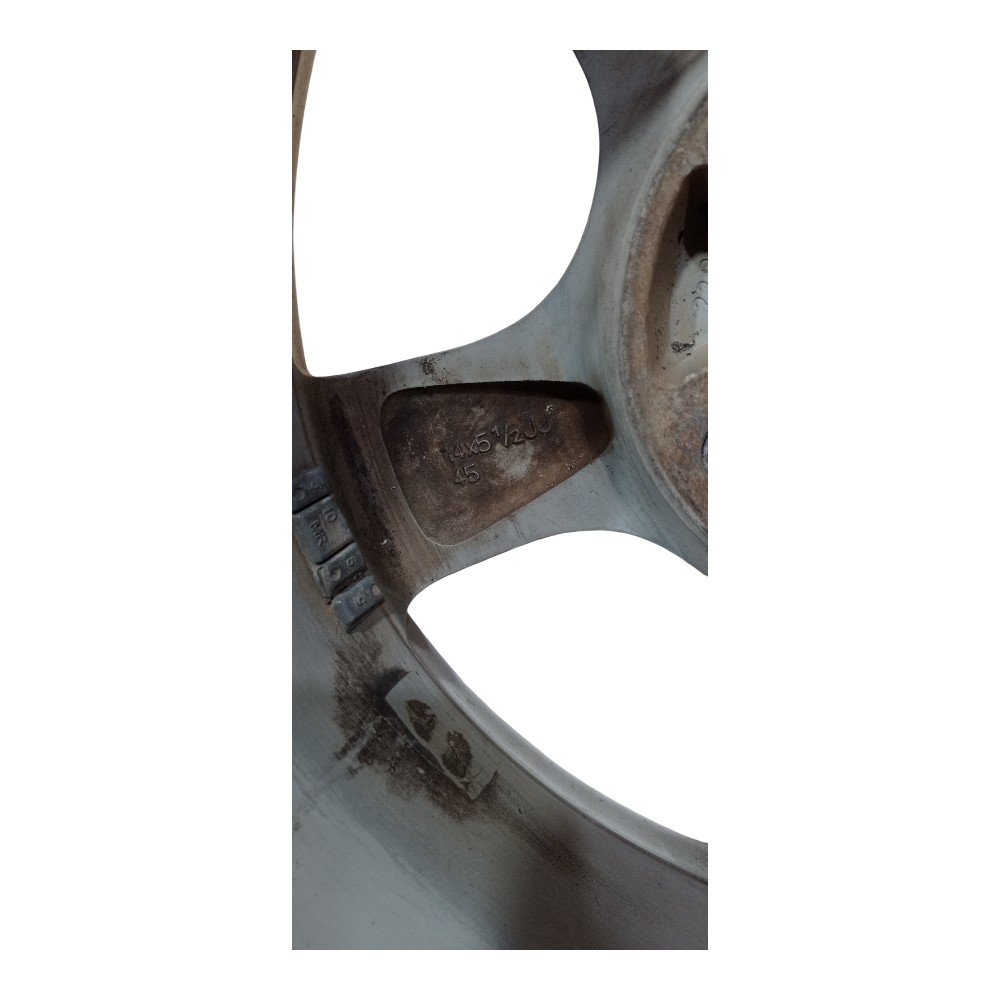 Roda Avulsa Aro 14 Honda Fit Para Recuperar Sad455a Prata 7